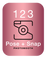 123 Pose and Snap Logo