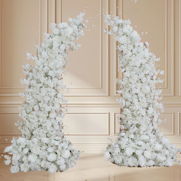 White Half Flower Archway