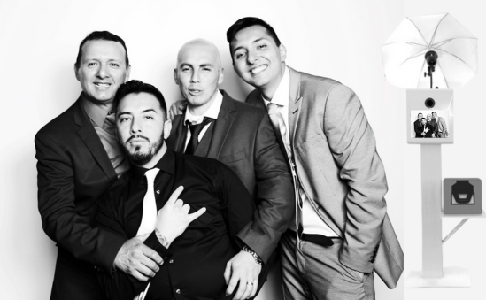 The Black and White Photo Booth - Glam Studio Photography 