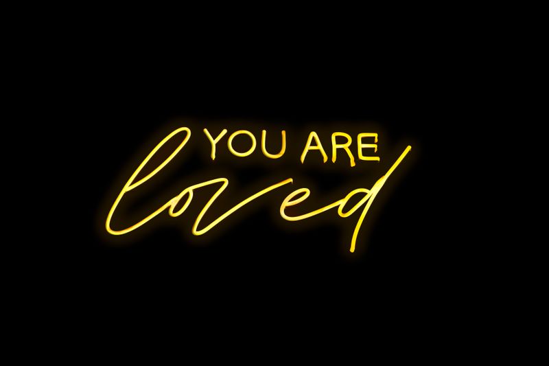 LED Neon Sign - "You Are Loved"