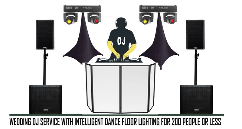 Event//Wedding DJ Service Only w/Dance Floor Lighting 