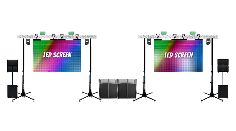 Double LED Screen Setup 