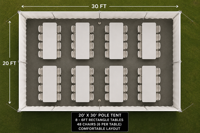 20 x 30 Party Tent Package