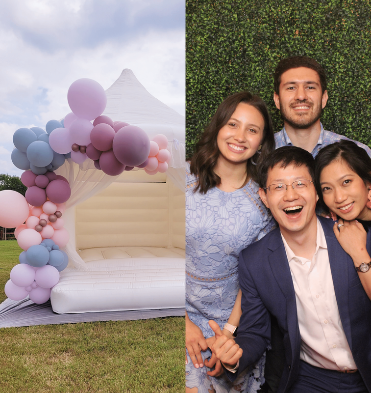 Wedding Bounce House + 360 Photo Booth