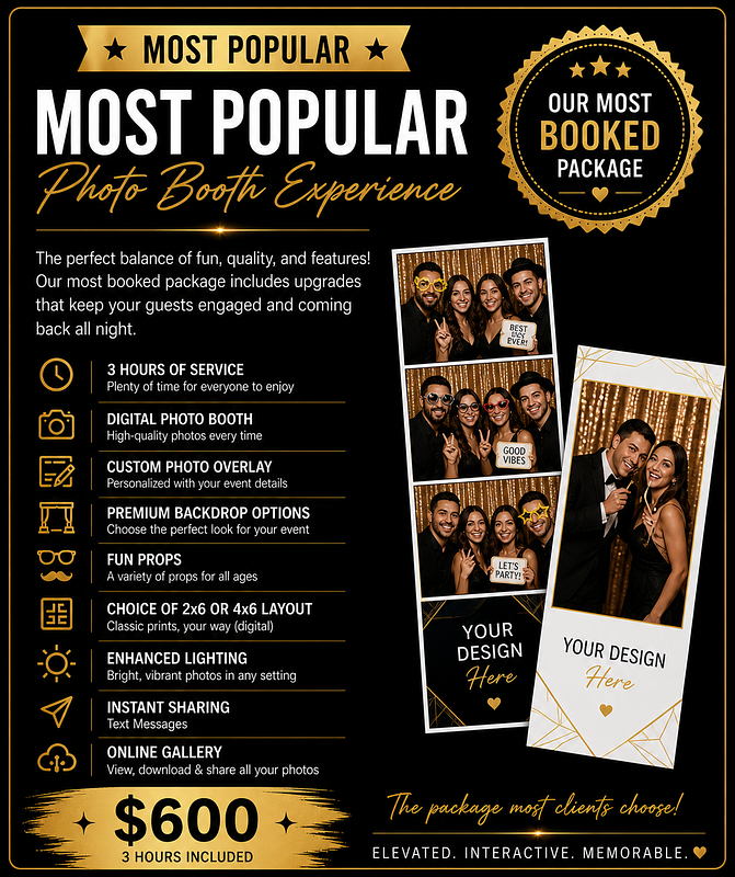 Most Popular Photo Booth Experience
