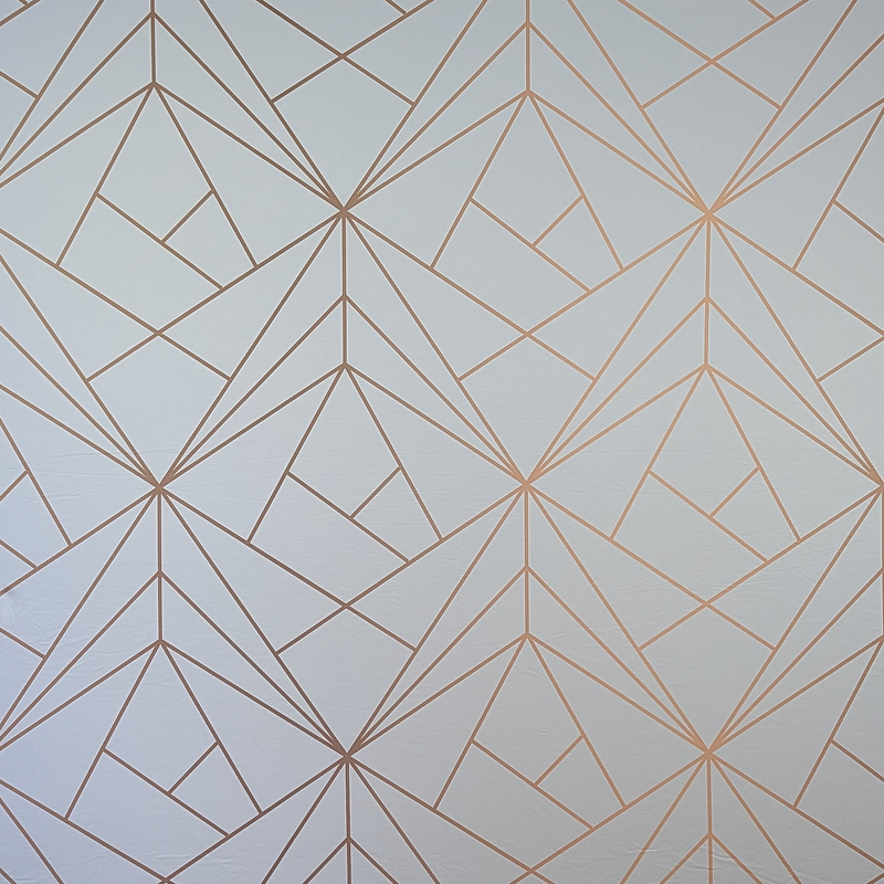 Gold Geometric on White / on Black