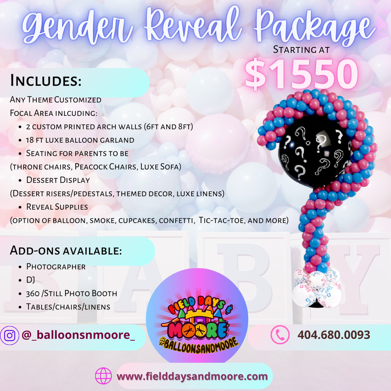 Gender Reveal Package
