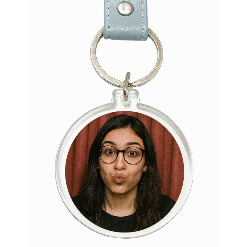 Custom Key Chains with Leather Strap