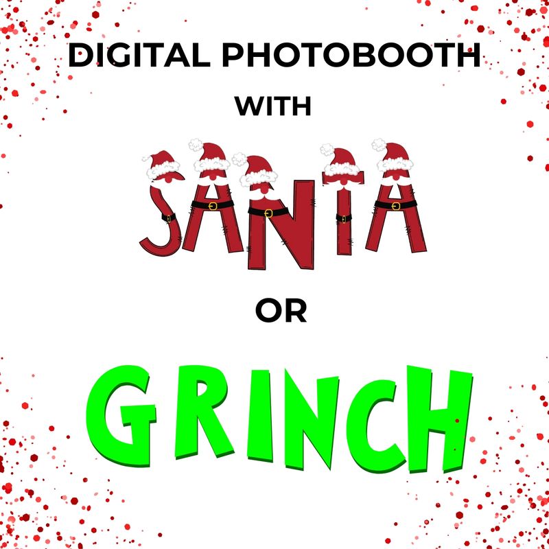 Photo Booth Elite Package + Santa or Grinch