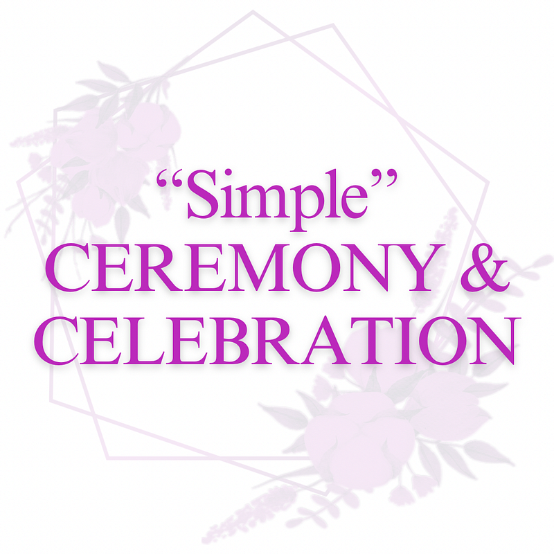 Simple Ceremony + Reception DJ & MC