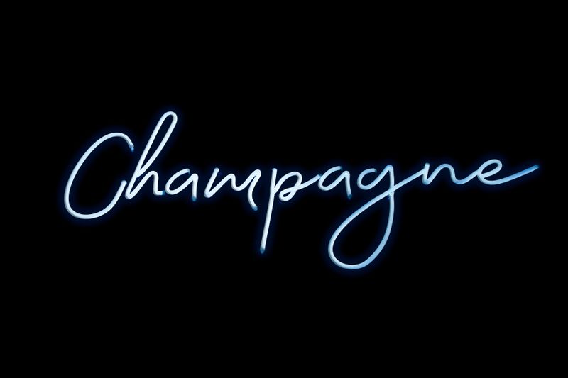 LED Neon Sign - "Champagne"