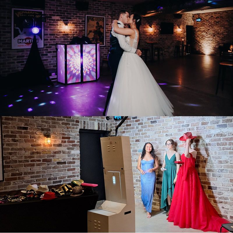 5 hour Wedding DJ/MC  Party Photo Booth Package