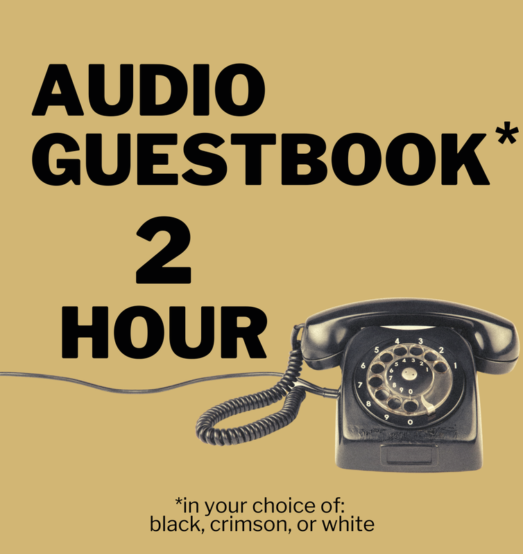 Audio Guest Book 2 Hour Package