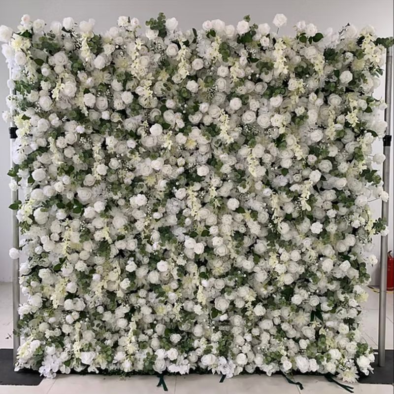 White & Green Flower $350