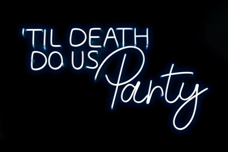 LED Neon Sign - "Til Death Do Us Party"