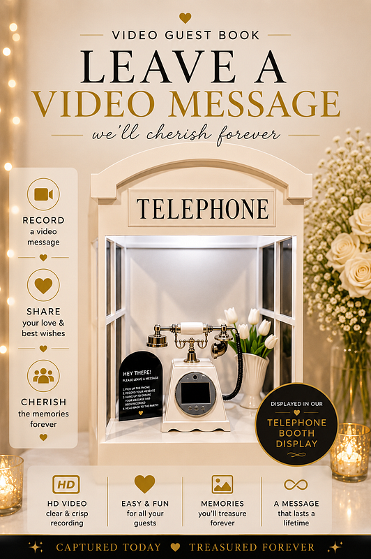 Video Guest Book with TELEPHONE BOOTH