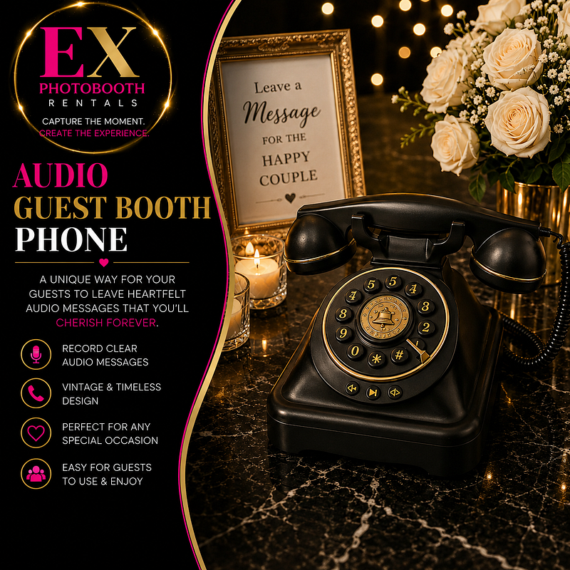 Vintage Audio Guest Booth Phone (Black)