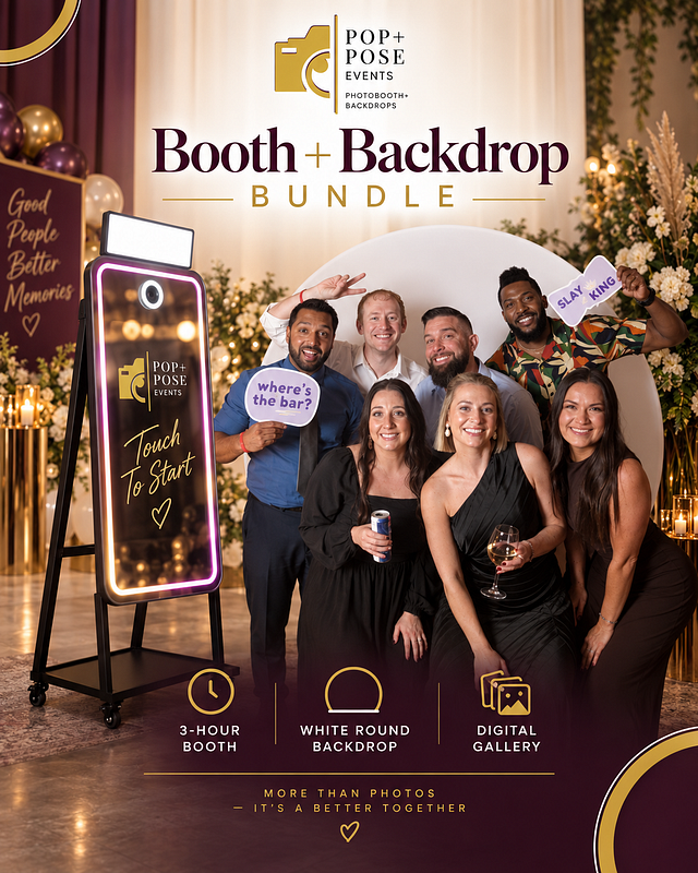 Booth + Backdrop Bundle