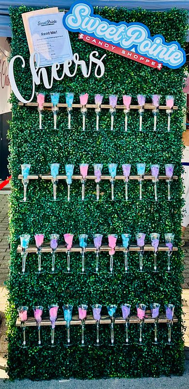 Cotton Candy Champagne Wall