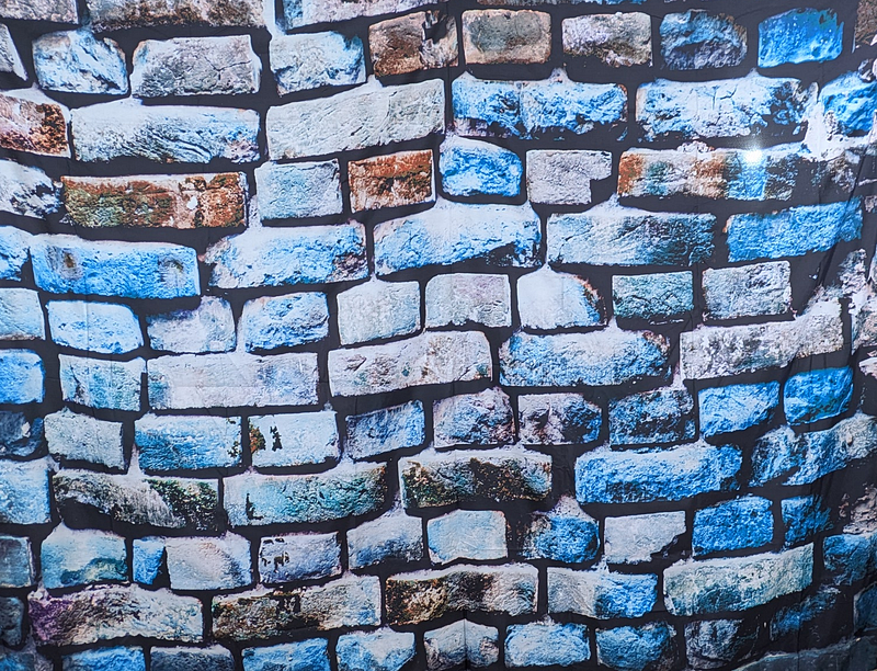 Blue Brick Wall