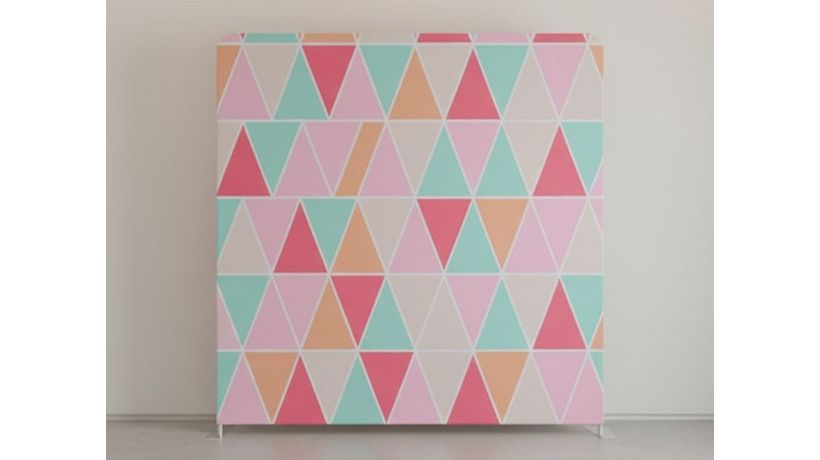 Geometric photo booth backdrop