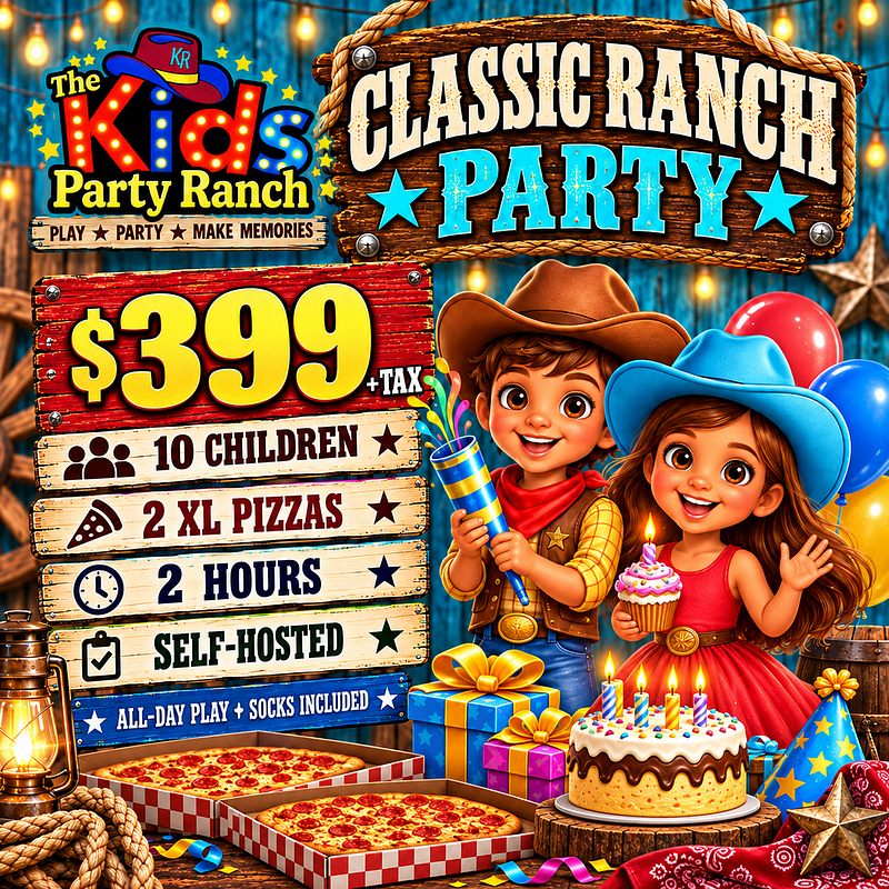 Classic Ranch Party – Self-Hosted Experience for 10 Children