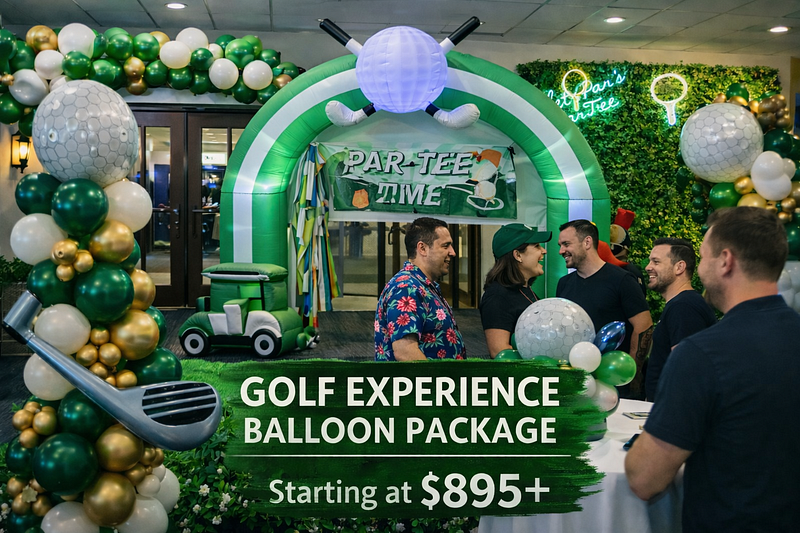 ⛳ Golf-Themed Inflatable & Balloon Décor