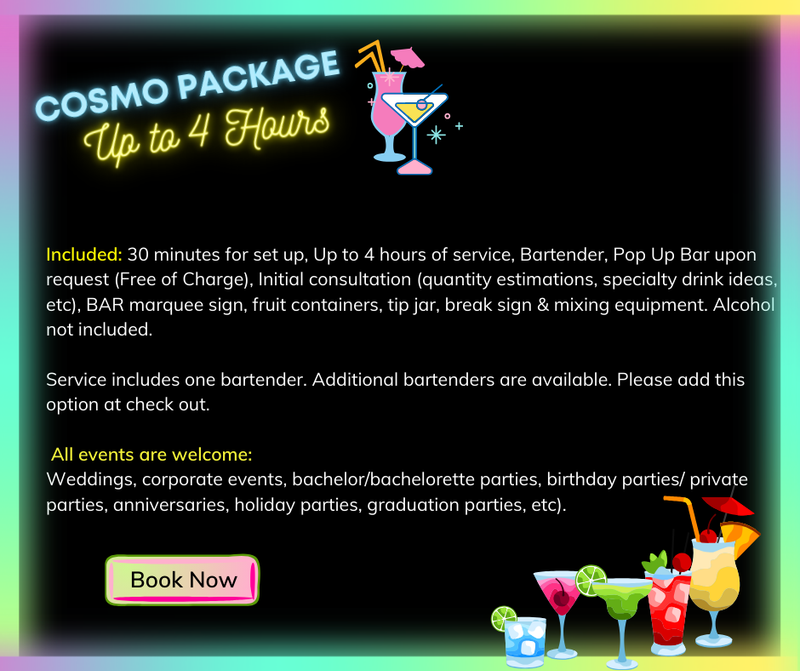 Cosmo Package - Up to 4 hours