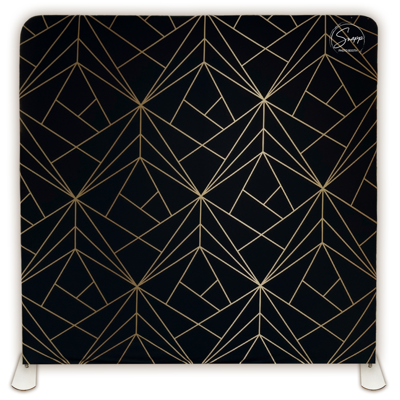 Black and Gold Geometric 