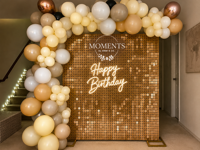 Gold Shimmer Wall