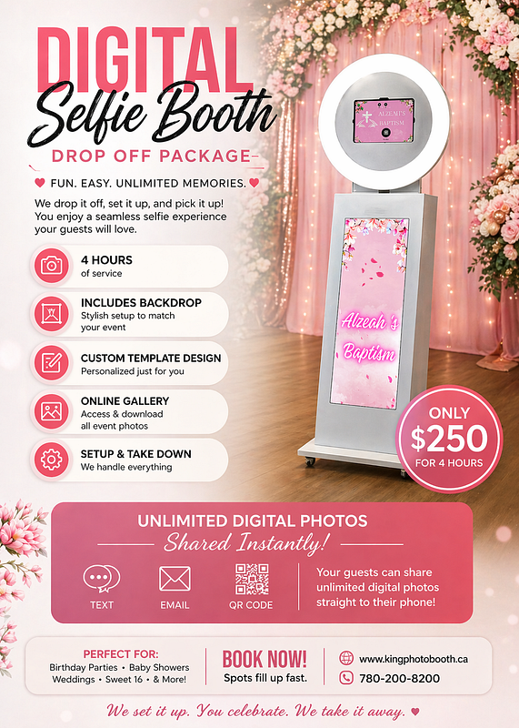 Selfie drop Off Package 4 hrs