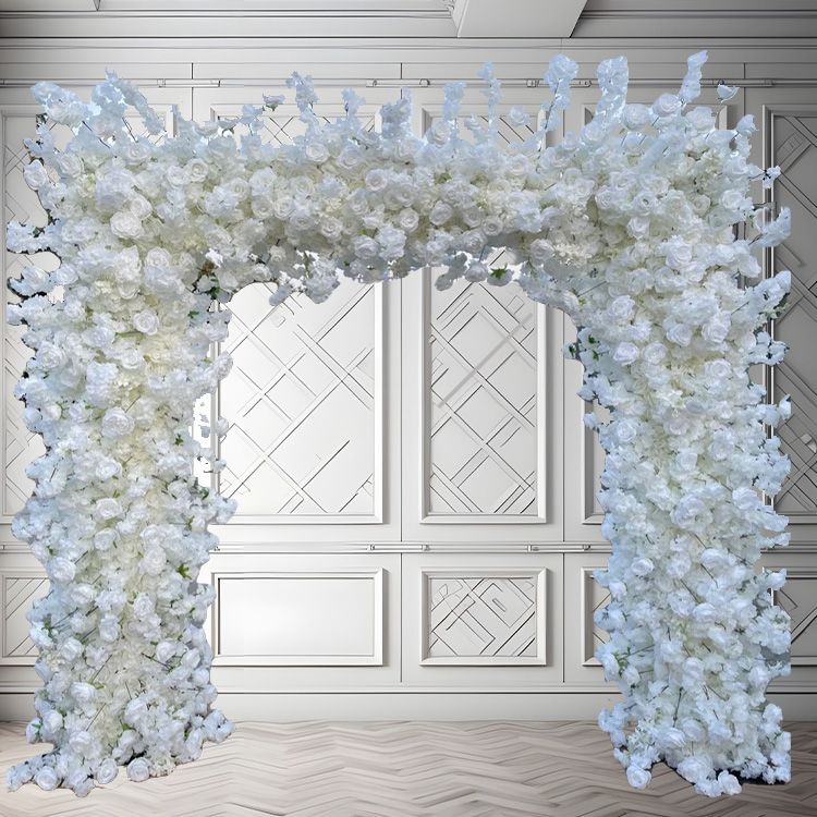 White Square Flower Archway