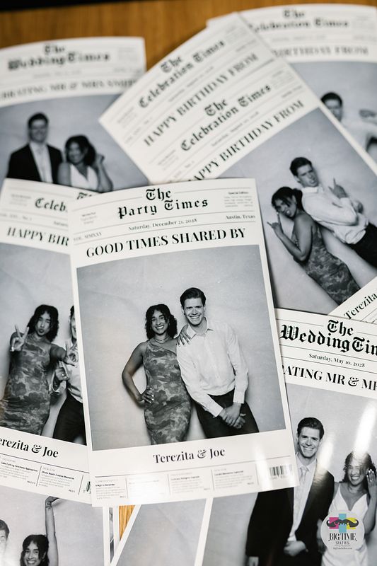 Newspaper Photo Booth Experience