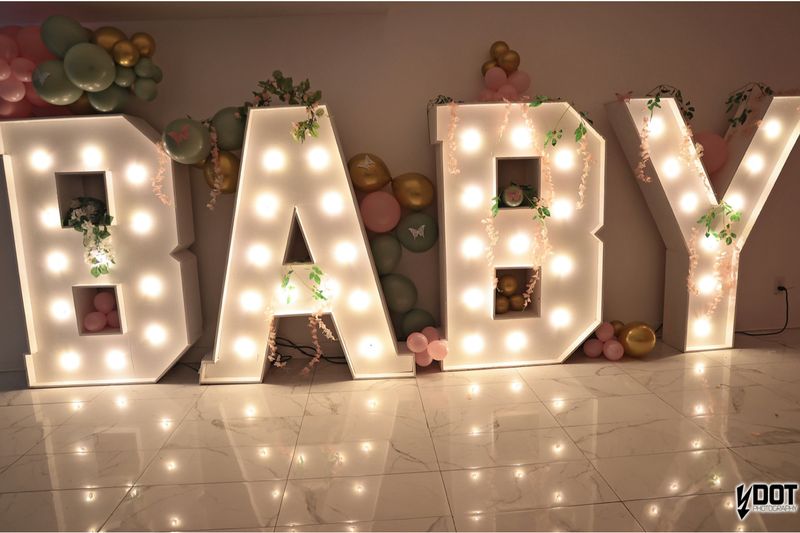 "BABY" Marquee Letters