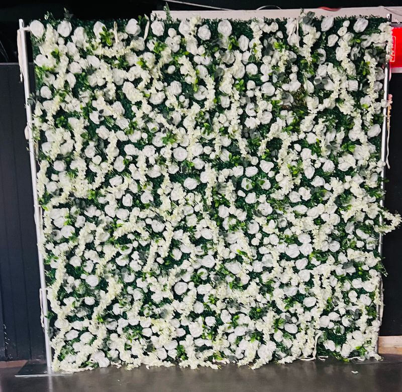 White Flower Wall