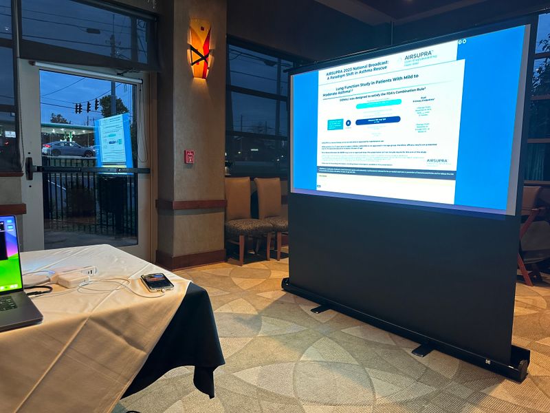 80" projection screen