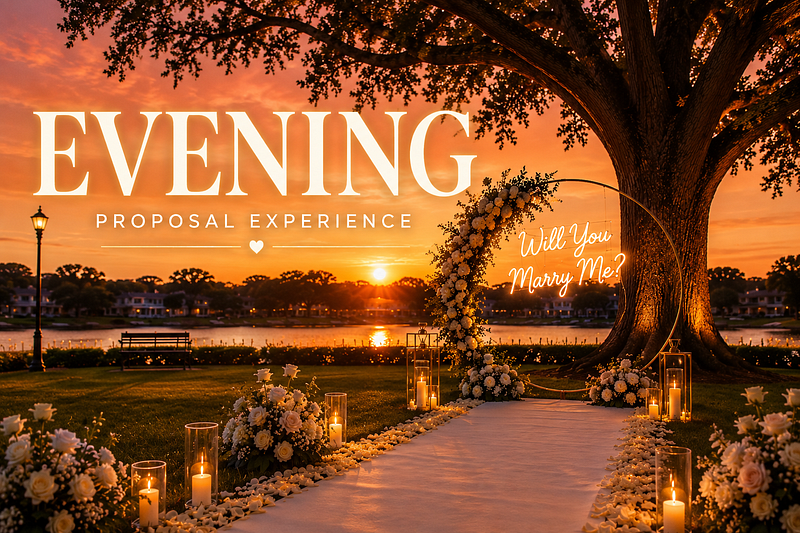 💍 Sunday Proposal Pop-Up Experience (Golden Hour Evening)