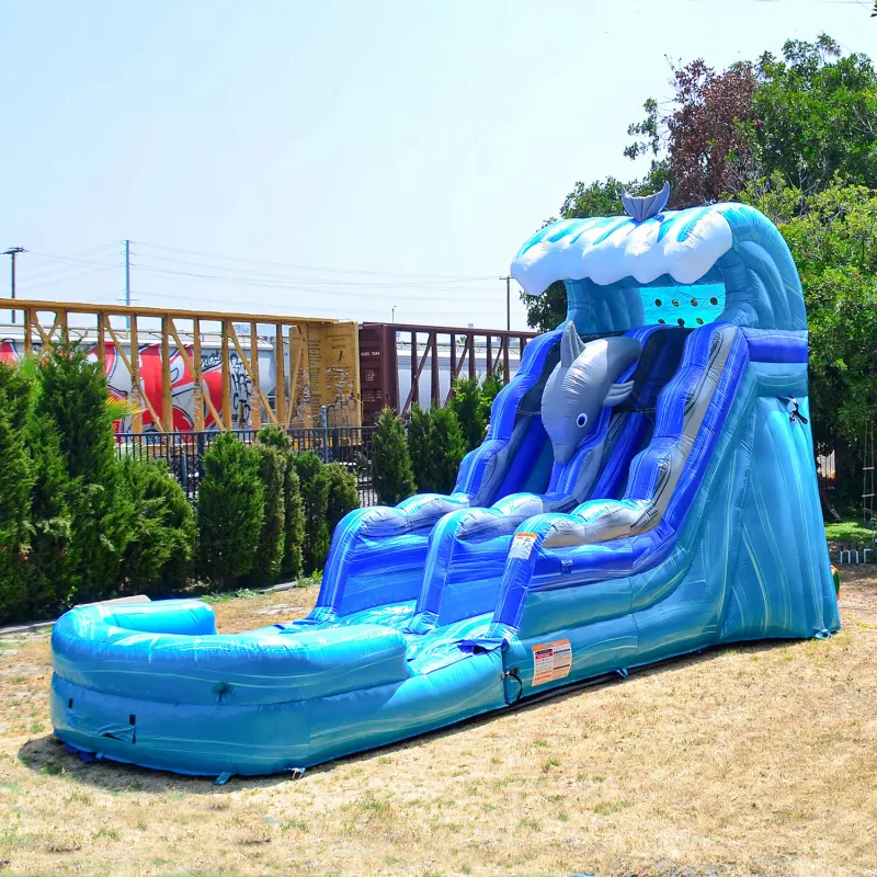 Dolphin 15 Foot Water Slide