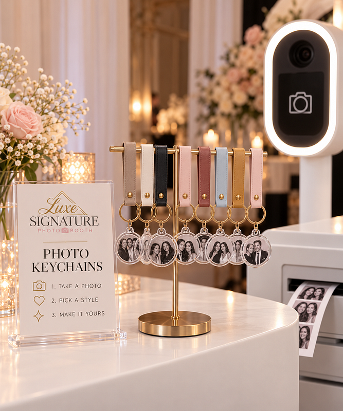 LUXE PHOTO KEEPSAKE STATION — 50 KEYCHAINS | $750
