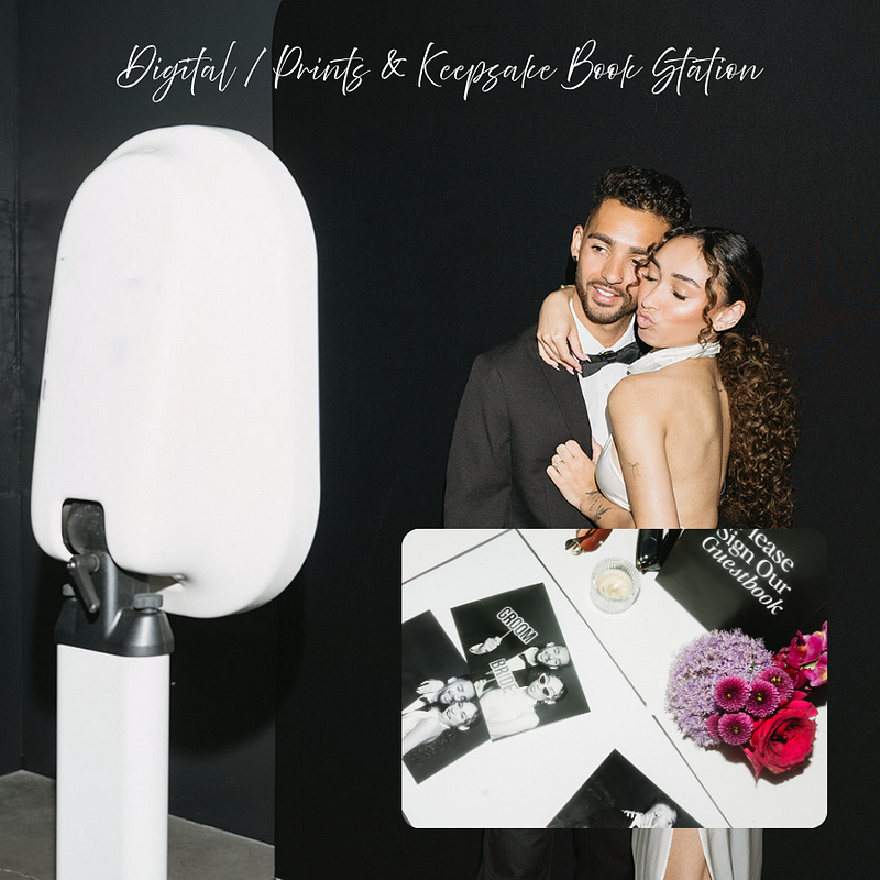De-LUXE Experience Digital & Prints w/ Keepsake Book Station 