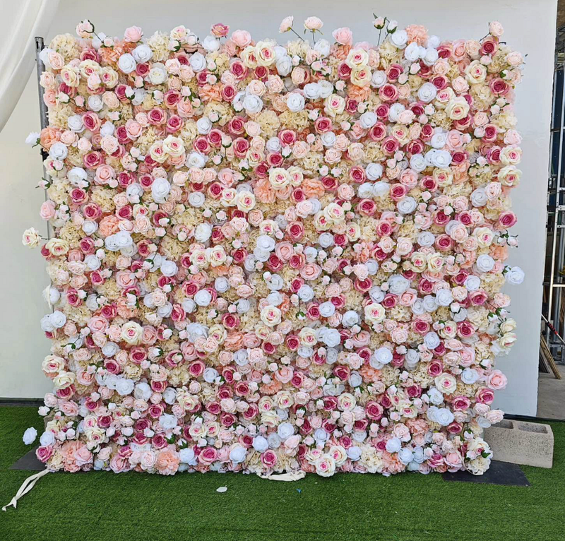 Rosa Flower Wall