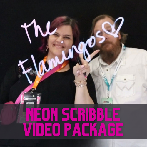 Neon Scribble Video Booth Package