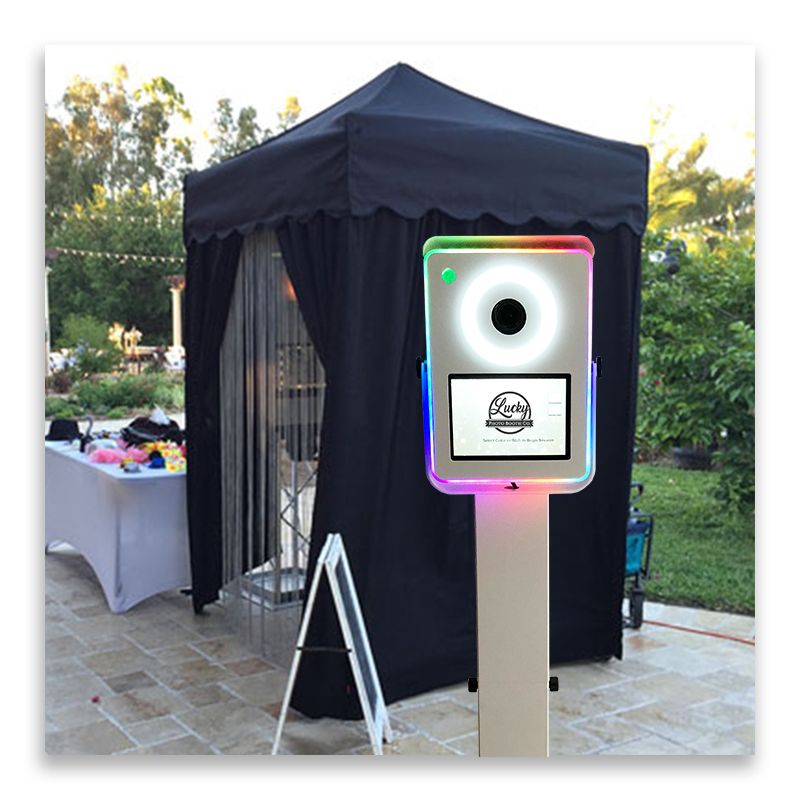 Complete Photo Booth with Black Cabana