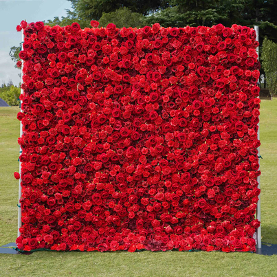 Ruby Flower Wall