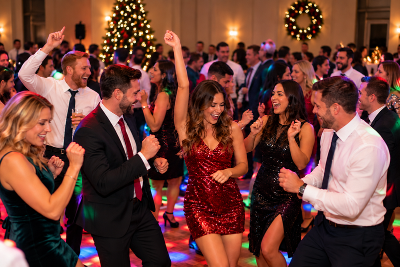 Holiday Party - Cocktails, Dinner & Dance Music With Dance Floor Lights