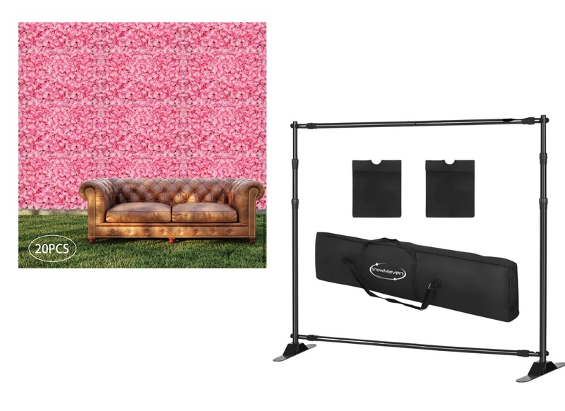 Pretty in Pink Flower Wall