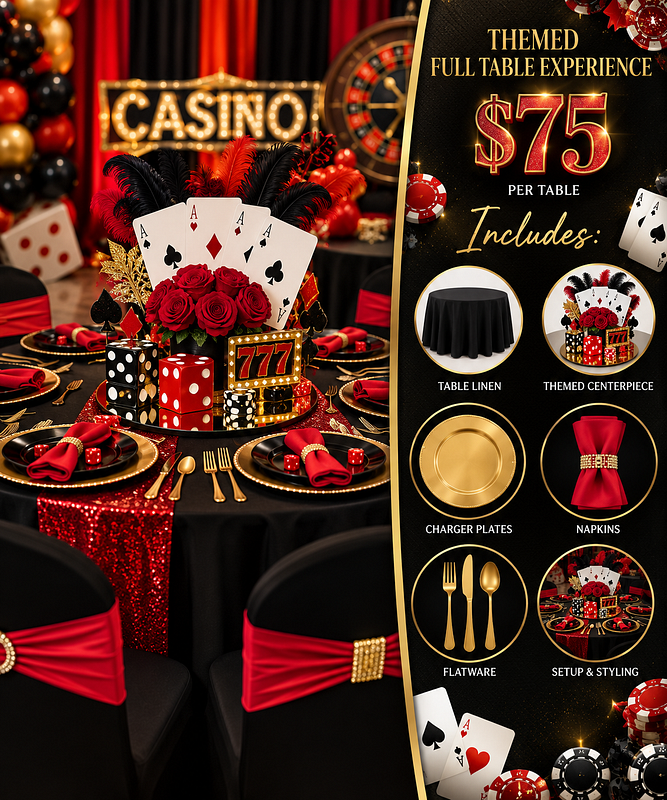 🥂 Themed Full Table Experience