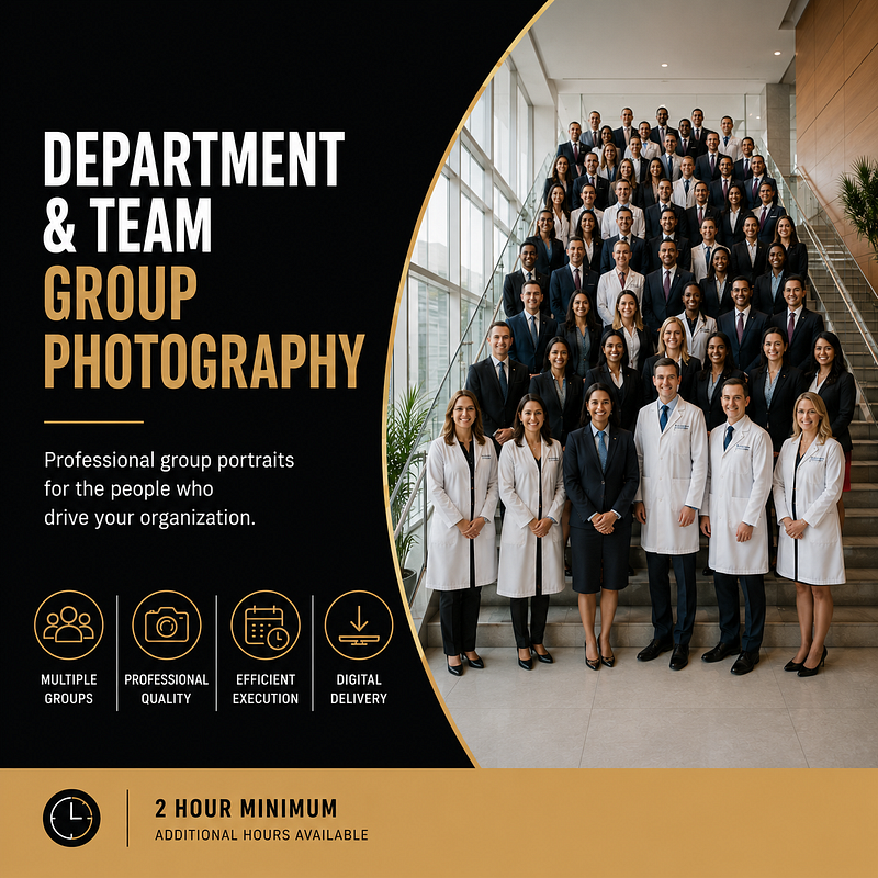 Department & Team Group Photography Experience