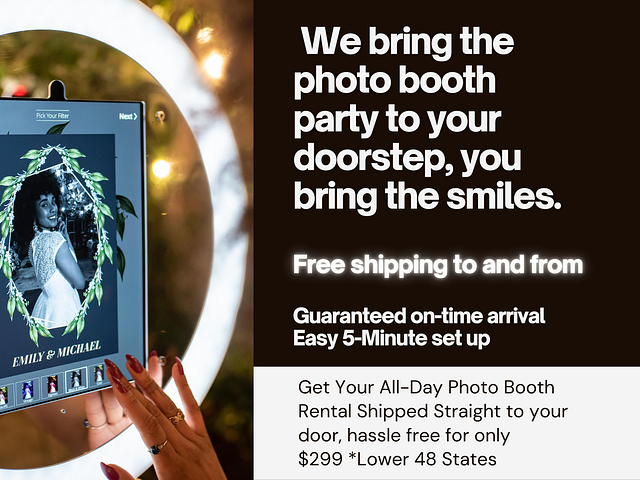 Shipped To Your Door Photo Booth (Digital Prints)