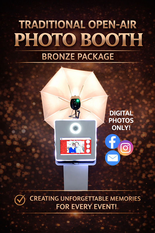 TRADITIONAL OPEN-AIR PHOTO BOOTH BRONZE PACKAGE